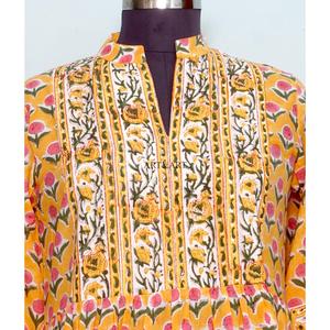 Vestido Maxi para Mujer, Cómodo, Ligero, Natural, Corte en A, Cuello en V, Manga Abullonada, Elegante, Sencillo, con Encaje Floral, Estampado Digital - Product Image 2