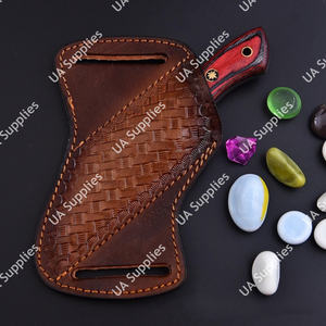 Couteau de chasse, de pêche et de camping à lame fixe en acier Damas, fabrication sur mesure, vente chaude, DIY, OBM, ODM, manche en résine époxy - Product Image 5