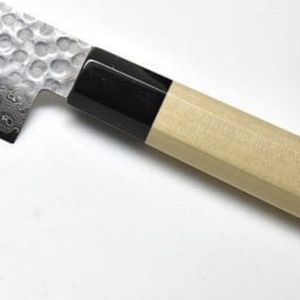 Couteau de chef en acier à haute teneur en carbone de qualité industrielle avec bord dentelé et manche en bois, personnalisable OEM pour usage professionnel et domestique - Product Image 5