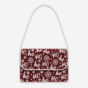 Bolso de Mano Bordado con Cuentas Joy, Diseño Navideño Floral Rojo y Blanco, Hecho a Mano, Color y Forma Personalizados, ARTE INDIO EXOTICO - Product Image 2