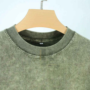 Camiseta Clásica con Lavado Ácido para Hombre, 100% Algodón, Secado Rápido, Transpirable, Manga Corta, Informal, Esencial para el Verano, Uso Diario - Product Image 3