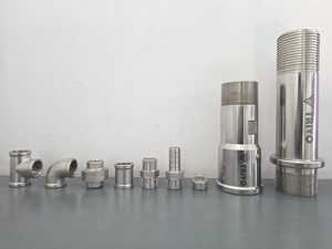 stainless steel pipe fitting set threaded connector tee elbow union nipple hose barb <b>adapter</b> <b>plug</b> extension tube hardware parts - Product Image 1