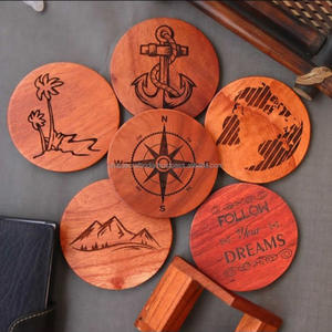 Nouveau caboteur en bois artistique décoration ensemble blanc tapis/Pad café thé Table à manger accessoires cuisine fête mariage-gratuit en vrac - Product Image 6