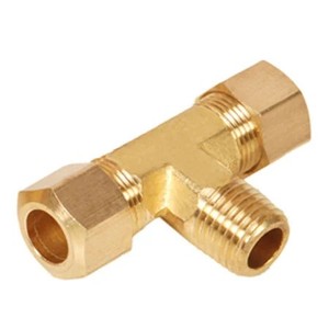 Conectores en T de Latón de Alta Calidad, Mecanizados por CNC, Lisos, de 1/8", 1/4", 3/8", 1/2", 6mm, 8mm, 10mm, 12mm, con Doble Férula, para Compresión Hidráulica - Product Image 3