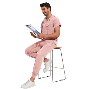 Tenue de travail élégante pour hommes : Ensemble de blouses d'infirmier et uniformes médicaux pour hôpital - Product Image 5