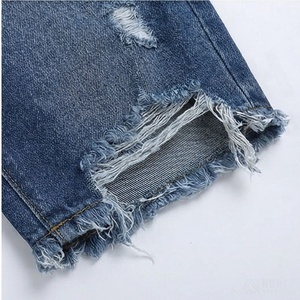 Pantalones Cortos de Mezclilla para Hombre, Estilo Hip Hop Urbano, Lavados, Desgastados, con Flecos, Holgados, de Alta Calidad, Moda Urbana - Product Image 6