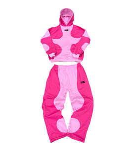 Ensemble sweat à capuche et pantalon de survêtement EKING unisexe pour adultes, coupe décontractée longue, 100 % coton, hiver, logo frontal - Product Image 4