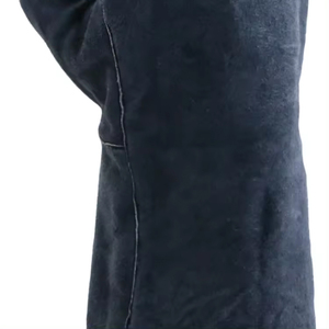 Gants de soudage anti-adhérents doublés, gants de sécurité pour travaux de construction, longueur 14 pouces, en cuir de vachette. - Product Image 4