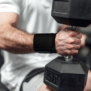 Soporte de Muñeca Negro Sólido, Vendaje de Compresión para Muñeca, Accesorios Profesionales de Gimnasio para Estabilidad en Levantamiento de Pesas, OEM - Product Image 3