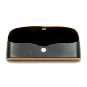 Étui à lunettes en cuir PU souple et simple avec rabat - Product Image 3