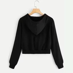 Sudadera con Capucha Corta Extra Grande Personalizada para Mujer, Sudadera con Cierre y Cordón Ajustable, Ropa de Invierno 2026 - Product Image 3