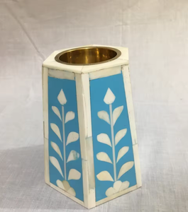 Portavelas de incrustaciones de hueso para velas de té, artesanía de lujo para comedor, precio increíble - Product Image 4