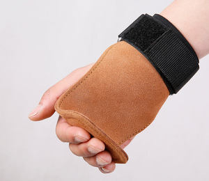 Leather Gymnastics Hand Grips <b>Weight</b> Lifting <b>Glove</b> Heavy Duty Straps for Cross <b>Training</b> - Product Image 3