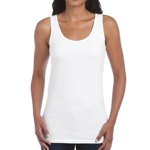 Camiseta sin mangas personalizada para mujer con sujetador incorporado, acolchada y de soporte, al por mayor, marca privada, para yoga, entrenamiento y uso diario. - Product Image 1