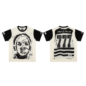เสื้อยืดแฟชั่นแนวสตรีทลำลอง ถักนิตติ้ง ยูนิเซ็กซ์ ผ้าฝ้าย 100% ทรงโอเวอร์ไซส์ ระบายอากาศได้ดี ไม่ยับง่าย - Product Image 3