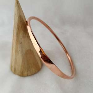 European and American Retro <b>Red</b> Copper <b>Bracelet</b> Hammered Rustic Copper Wire Magnetic <b>Bracelet</b> - Product Image 4