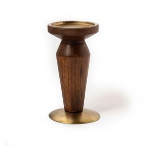 Natural <b>Wooden</b> Bakhoor Burner Brass Inlay Arabic Mabkhara Rustic Finished Oud Burner For Ramadan Eid Gift Home Fragrance Decor - Product Image 1