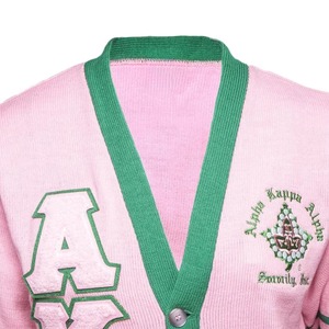 เสื้อคาร์ดิแกนผู้ชายคอวีปักลาย Power Abaan Sports Gamma Rho Patches Sorority 1922  ผ้าฝ้าย 100% สำหรับฤดูหนาว - Product Image 6