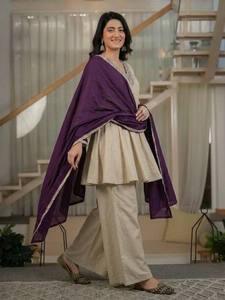 เปิดตัวชุดแต่งกายสำหรับปาร์ตี้ดีไซน์ใหม่สุดสวย sharara plazzo และ Dupatta สไตล์แฟนซีใหม่ - Product Image 2