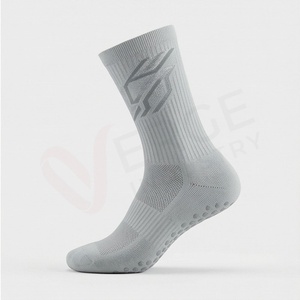 Chaussettes pour hommes à motif géométrique, tricotées, respirantes, en spandex et polyester, style sport d'été, coupe classique - Product Image 3
