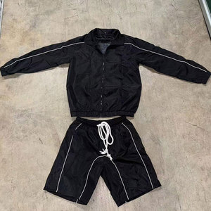 ชุดวอร์มสีน้ำเงินแบบ unisex แขนยาว ซิปปิด กระโปรงขาสั้นมีเชือกผูก เนื้อผ้าโพลีเอสเตอร์น้ำหนักเบา สไตล์สปอร์ต เหมาะสำหรับใส่ในช่วงฤดูร้อน - Product Image 6