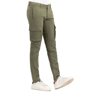 Pantalon cargo décontracté en toile légère pour homme, taille mi-haute, imperméable, respirant, de haute qualité, style streetwear hip-hop - Product Image 1