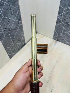 Telescopio de Latón Hecho a Mano Royal Caribbean Explorer of the Seas con Caja Redonda de Madera por OLD WORLD para ARTESANÍAS - Product Image 3