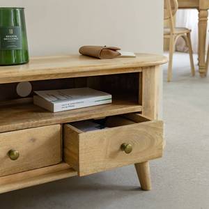 Meuble TV rond compact Vandana Cresta Merino en bois de manguier - Product Image 4