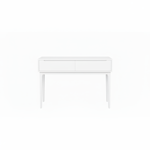 Mesa de Consola Moderna con 2 Cajones, Madera de Roble Macizo Ecológica para Muebles de Sala de Estar, Diseño Moderno - Product Image 1