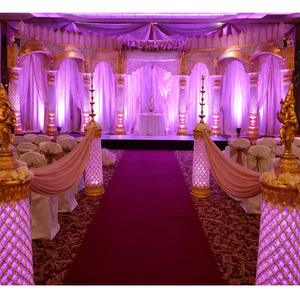 Escenario de Boda Indio Maharaja, Decoración de Lujo para Bodas, Escenarios para Ceremonias Nupciales Grandiosas, Fabricante en California, EE. UU. - Product Image 1
