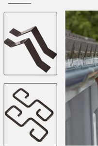 Supports de fixation et crochets en V pour installation de chaînes de pluie en métal pour jardins extérieurs – Fournisseur de quincaillerie pour installation de gouttières - Product Image 3