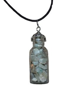 Mejor Valor Estilo Clásico Verde Aventurina Ágata Botella Chips Colgantes Verde Aventurina PARA LA Venta - Product Image 1