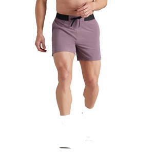 Short de gym personnalisable pour homme Séchage rapide Polyester Spandex Workout Sportswear Short de course solide Vente en gros Équipe Fitness vierge - Product Image 1