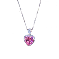 Collier pendentif en moissanite argentée le plus vendu pour femmes, idéal pour les mariages, les festivals et les cadeaux romantiques