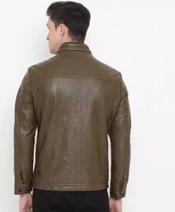 Chaqueta de Cuero Vacuno para Hombre, Nueva, a la Moda, con Logotipo Personalizado, 100% Cuero Genuino, Estilo Bomber Casual, Cierre de Cremallera, Plumas de Primavera - Product Image 3