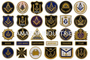 Patch maçonnique du 33e degré à bas prix, Aigle à double tête, brodé à la machine, thermocollant, sans couture - Product Image 4