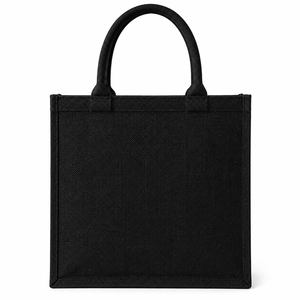 Less <b>Plastic</b> More Planet Jute <b>Tote</b> Bag Medium Size Zipper Closure Rope Handle Solid Groceries Use - Product Image 6