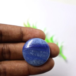 AMAN <b>GEMS</b> Natural Blue <b>Fire</b> Opal Quartz Cushion Cut Cabochon Third Party Certified Healing Crystal <b>Stones</b> Rajasthan Color Play - Product Image 6