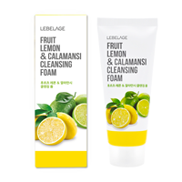 LEBELAGE Mousse Nettoyante Apaisante et Hydratante au Citron Calamansi, Nourrissante, Éclaircissante, Vitamine C, Nettoyage Coréen 100ml