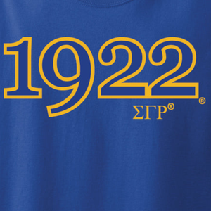 T-shirt pour femmes Sigma Gamma Rho 1922, année de fondation, t-shirt de sororité grecque brodé sur mesure, vêtements décontractés pour l'université, mode - Product Image 5