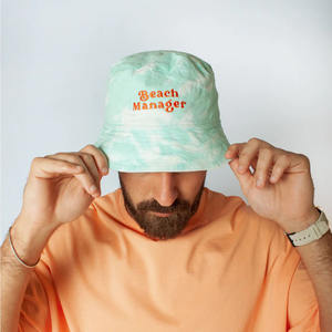 Qualité supérieure Hommes et Femmes Tie & Dye Logo Brodé Bucket Hat Velour Tissu Cartoon Pattern Disponible dans toutes les couleurs et tailles - Product Image 1