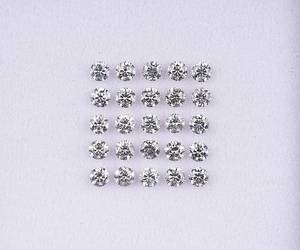 OM GEMS Diamante natural suelto de 2.20 MM, color Sal y Pimienta, talla brillante, diamante de fantasía Melee, certificado para la fabricación de joyas - Product Image 1