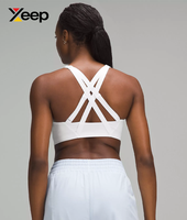 XEEP Soutien-gorge de sport pour femme de haute qualité XC-SB-167, uni, simple, respirant, bretelles réglables, coussinets amovibles, maintien élevé, séchage rapide