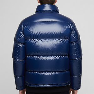 New Arrived Hip Hop Style Solid Color Waterproof Windproof <b>Canvas</b> Puffer <b>Jacket</b> Casual Wear Lightweight Streetwear Plus Size - Product Image 4
