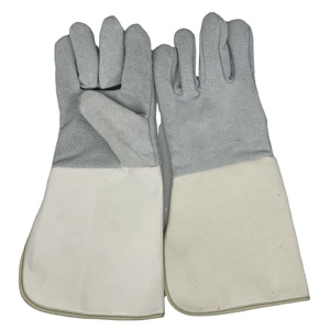 Gants de sécurité en cuir robustes personnalisés pour la soudure, résistants aux flammes et à la chaleur, équipement de protection industriel, chasse LGW-0042 - Product Image 1