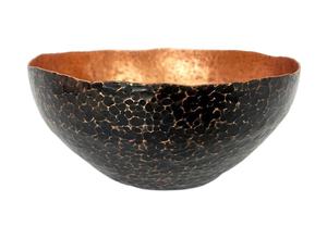 Bol à fruits en métal et fer à bordure en laiton antique noir fait à la main plat en résine de haute stabilité décor d'hôtel à la maison écologique personnalisé - Product Image 3