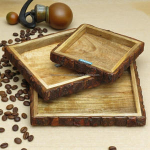 Plateau de service en bois de qualité supérieure, best-seller, durable, écologique, décoratif, pour la maison, la cuisine, design et style - Product Image 3