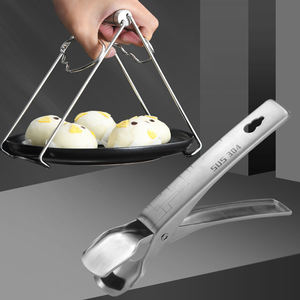 Penjepit piring anti panas, Stainless steel anti panas klip gripper penjepit untuk piring panas bergerak - Product Image 2