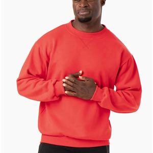 2024 nouveau en vrac surdimensionné hommes sweats Logo personnalisé imprimé coton solide épais cou à manches longues 3D hiver à capuche brodé - Product Image 1