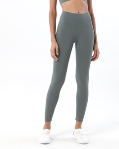 Leggings de sport taille haute sans couture pour femmes, vente en gros, pantalons de yoga unis en spandex pour femmes, leggings de sport taille haute - Product Image 6